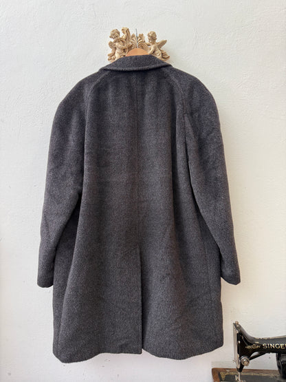 Vintage Grey Raglan Coat - Made in Italy “L/XL”