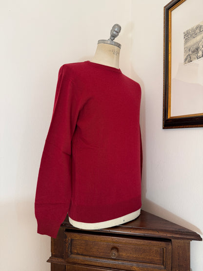 Essential Red Sweater - Made in Italy