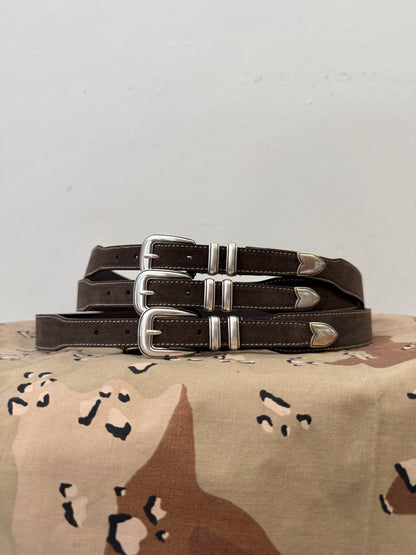 Tom Dark Brown Suede Belt