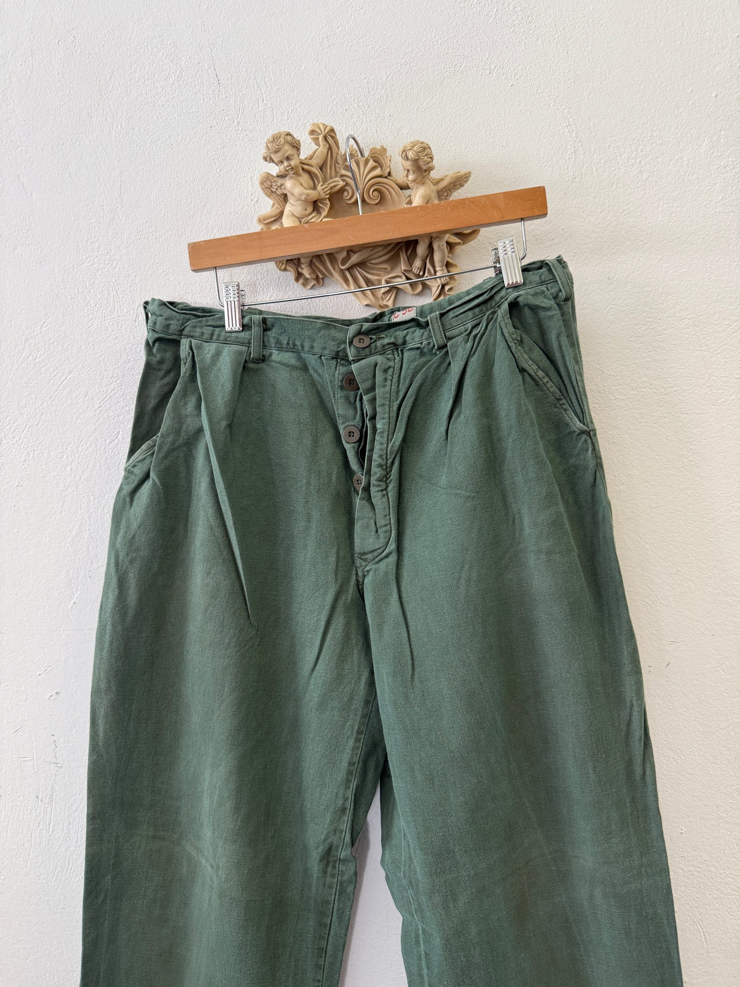 Vintage Swedish Army Fatigue Pants “W35”
