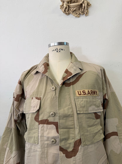 Vintage BDU Camo Jacket Ripstop US Army – L/XL