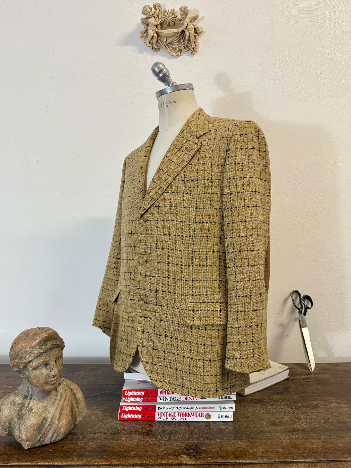 Vintage Checkered Canali Wool/Cachemire Jacket “M”