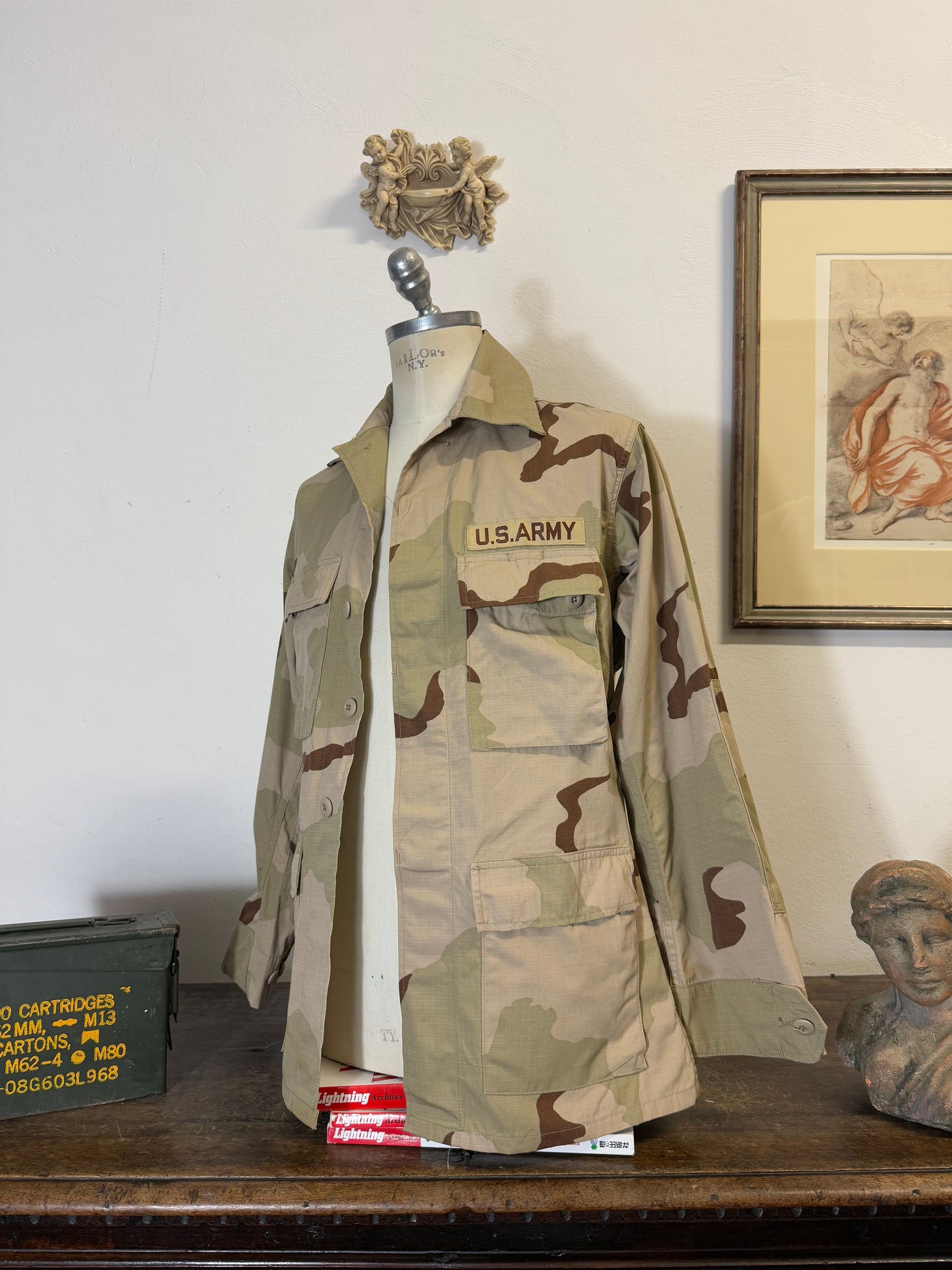 Vintage BDU Desert Camo Jacket Us Army “M”