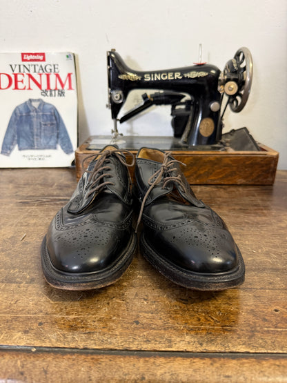 Used Church’s Men’s Black Leather Derby Shoes – Made in England – UK Size 10