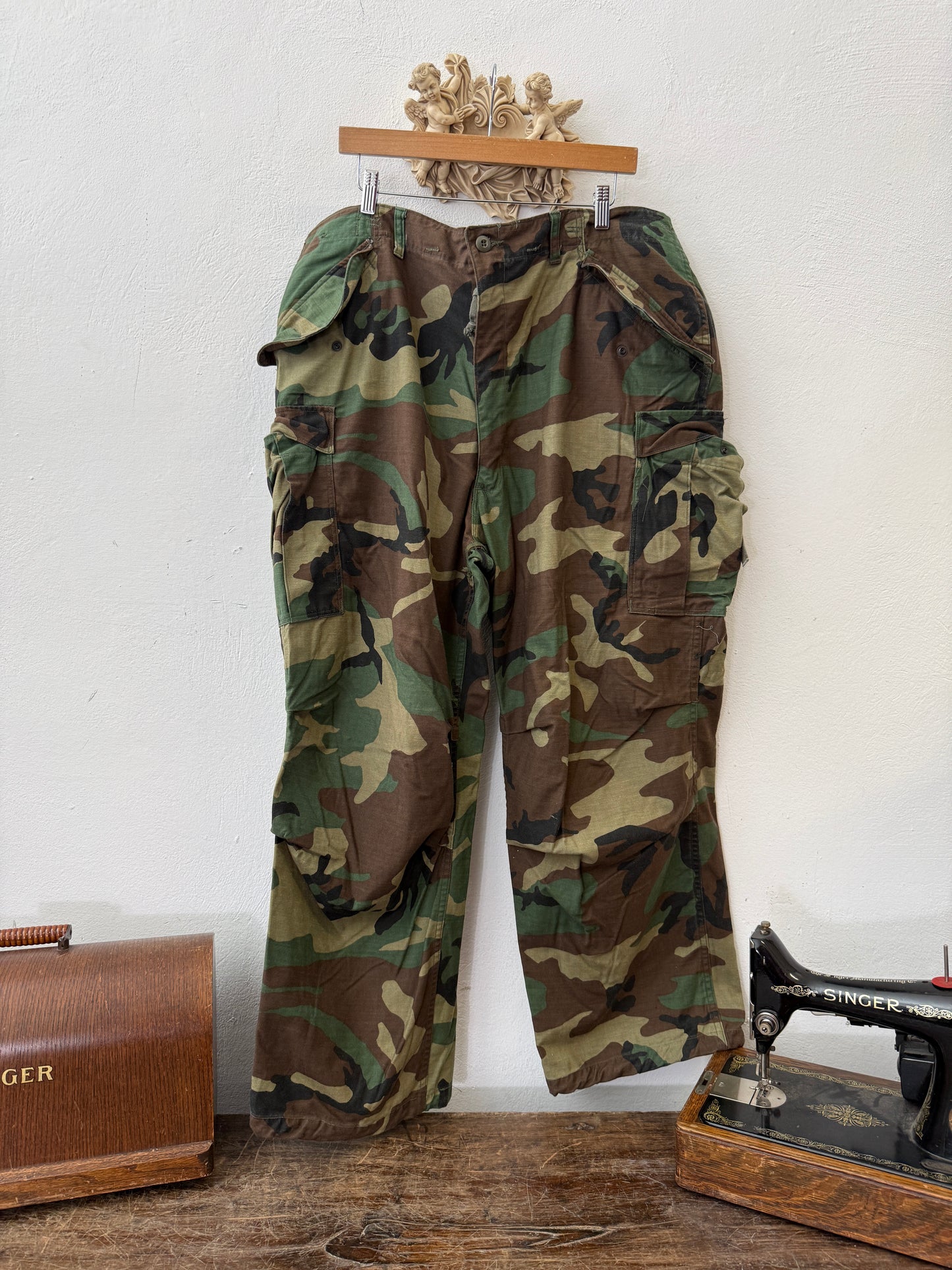 Vintage Woodland Cargo Pants M65 Us Army “W40”