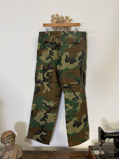 Ripstop Woodland Camo Cargo Pants “W35”