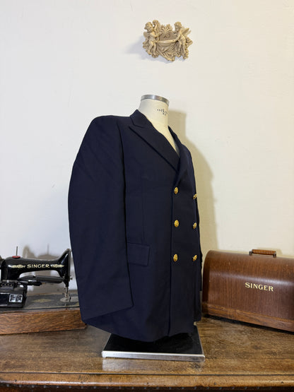 Vintage 00’s Italian Navy Double Breasted Jacket “L”