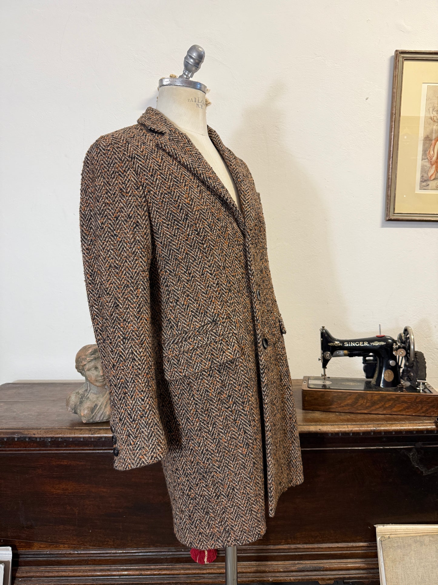 Herringbone Coat - M