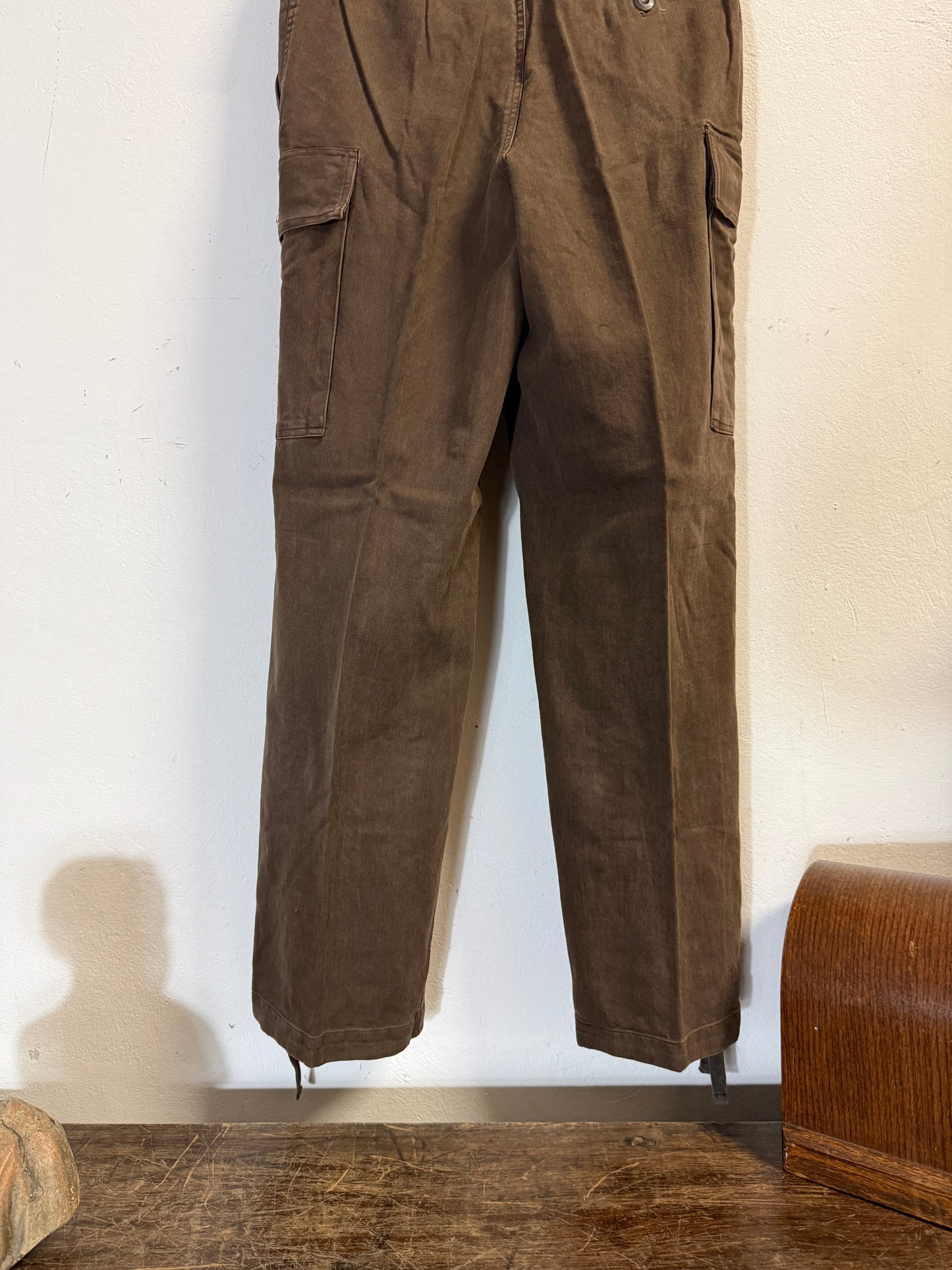 Vintage 80’s German Army Moleskin Cargo Pants “W30”