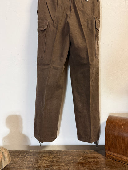 Vintage 80’s German Army Moleskin Cargo Pants “W30”