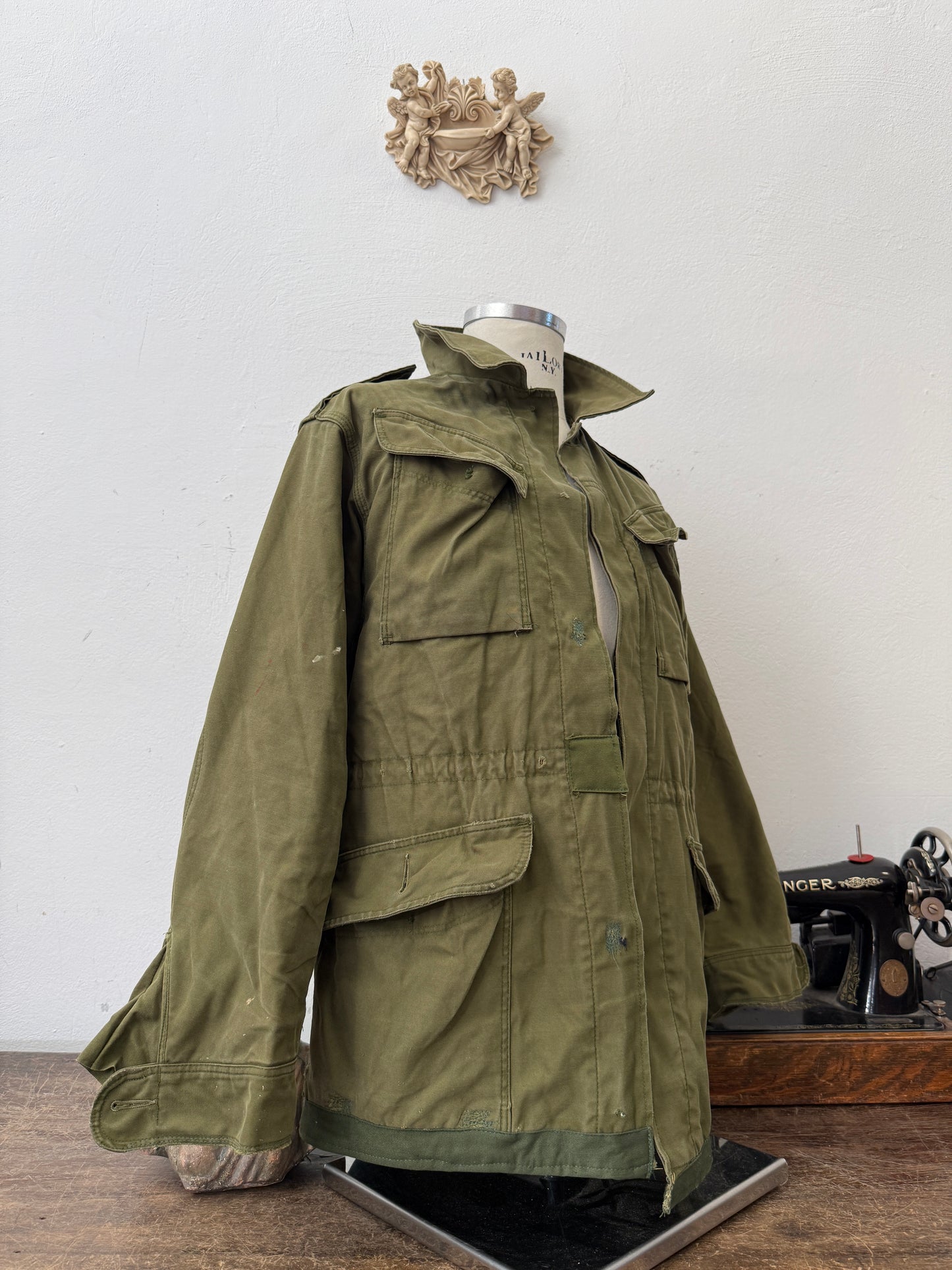 Vintage Danish Army Jacket Without Buttons “M”