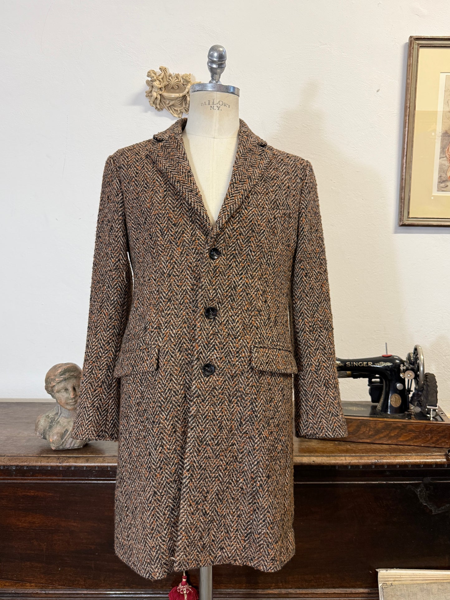 Herringbone Coat - M