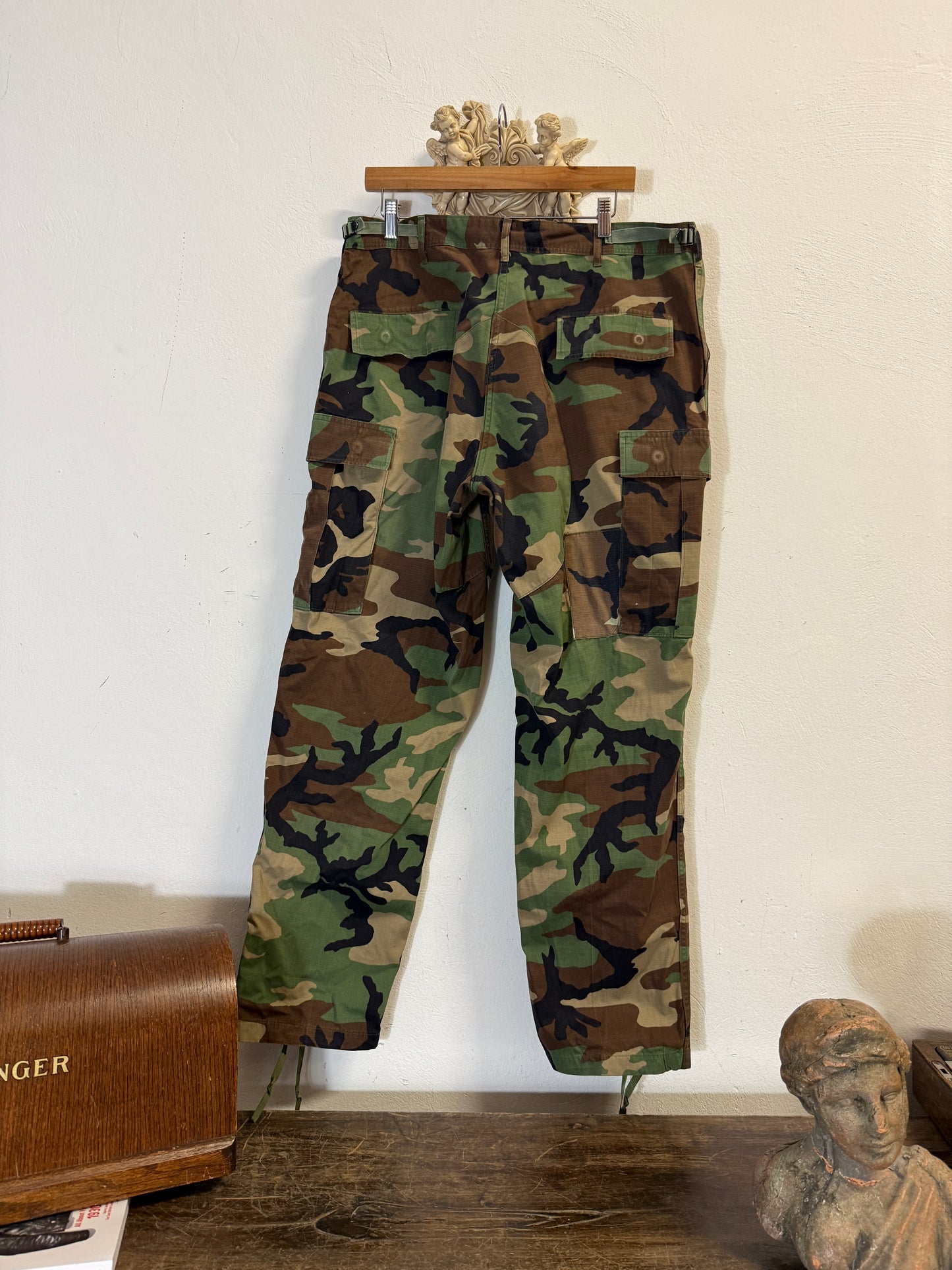 Vintage Woodland Camo Cargo Pants Us Army Rip Stop “W36”