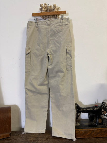 Vintage 80’s German Army Moleskin Cargo Pants “W35”