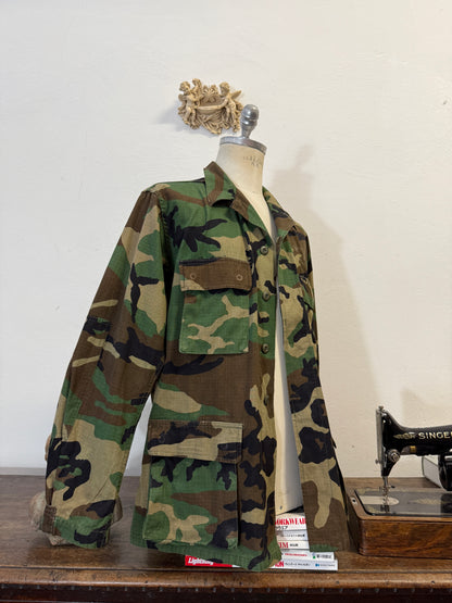 Vintage Woodland Jacket Rip Stop Us Army “L/XL”