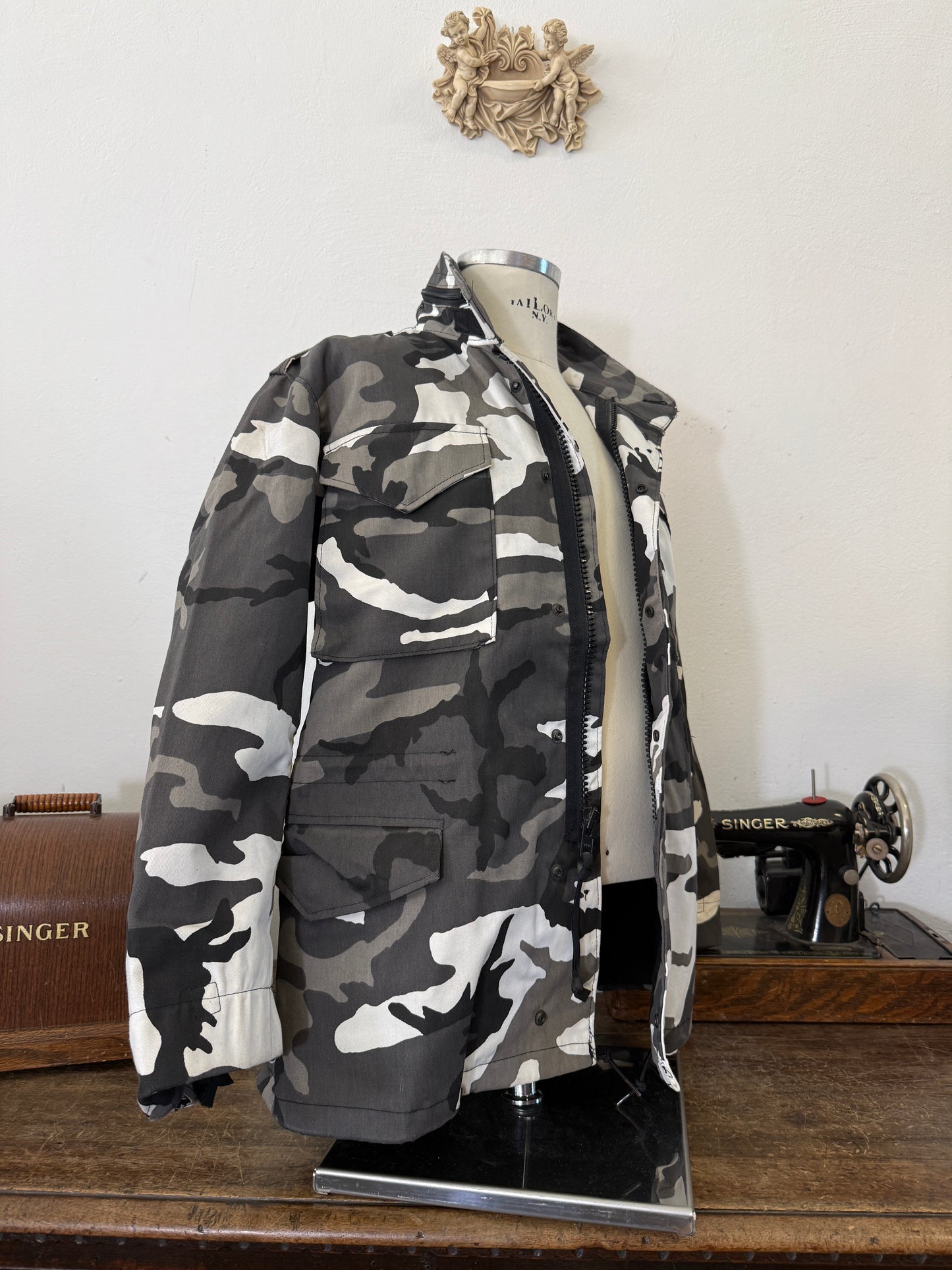 Camo Field Jacket M65 Made in Usa “M”