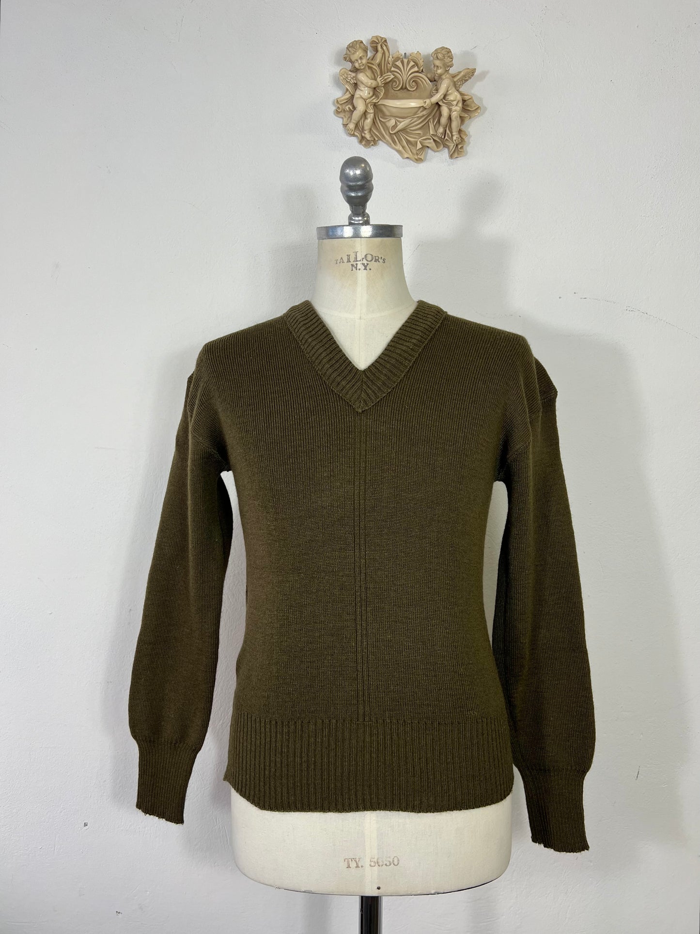 Vintage 50's French Army Wool Sweater