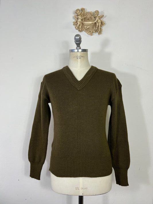 Vintage 50's French Army Wool Sweater