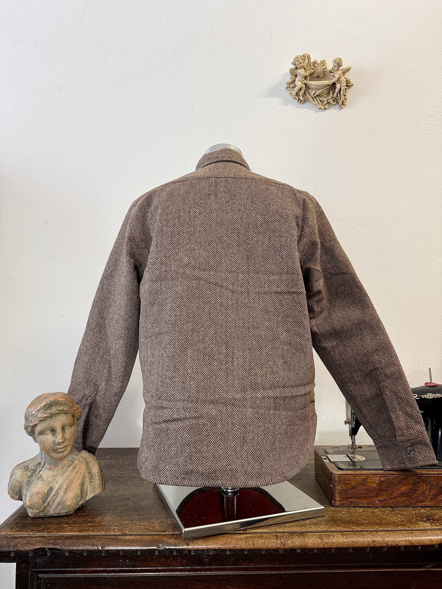 Chesapeake’s Wool Padded Shirt CPO Herringbone