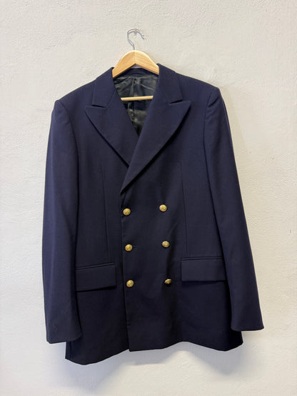 Vintage Italian Navy Double Breasted Jacket “XL”
