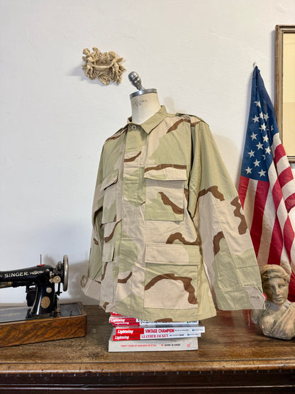 Deadstock BDU Camo Jacket Rip Stop US Army “L/XL”