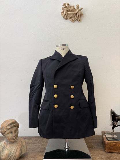 Vintage Italian Navy Double Breasted Jacket “XS”