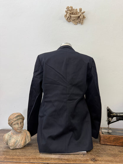 Vintage Italian Navy Double Breasted Jacket “XL”