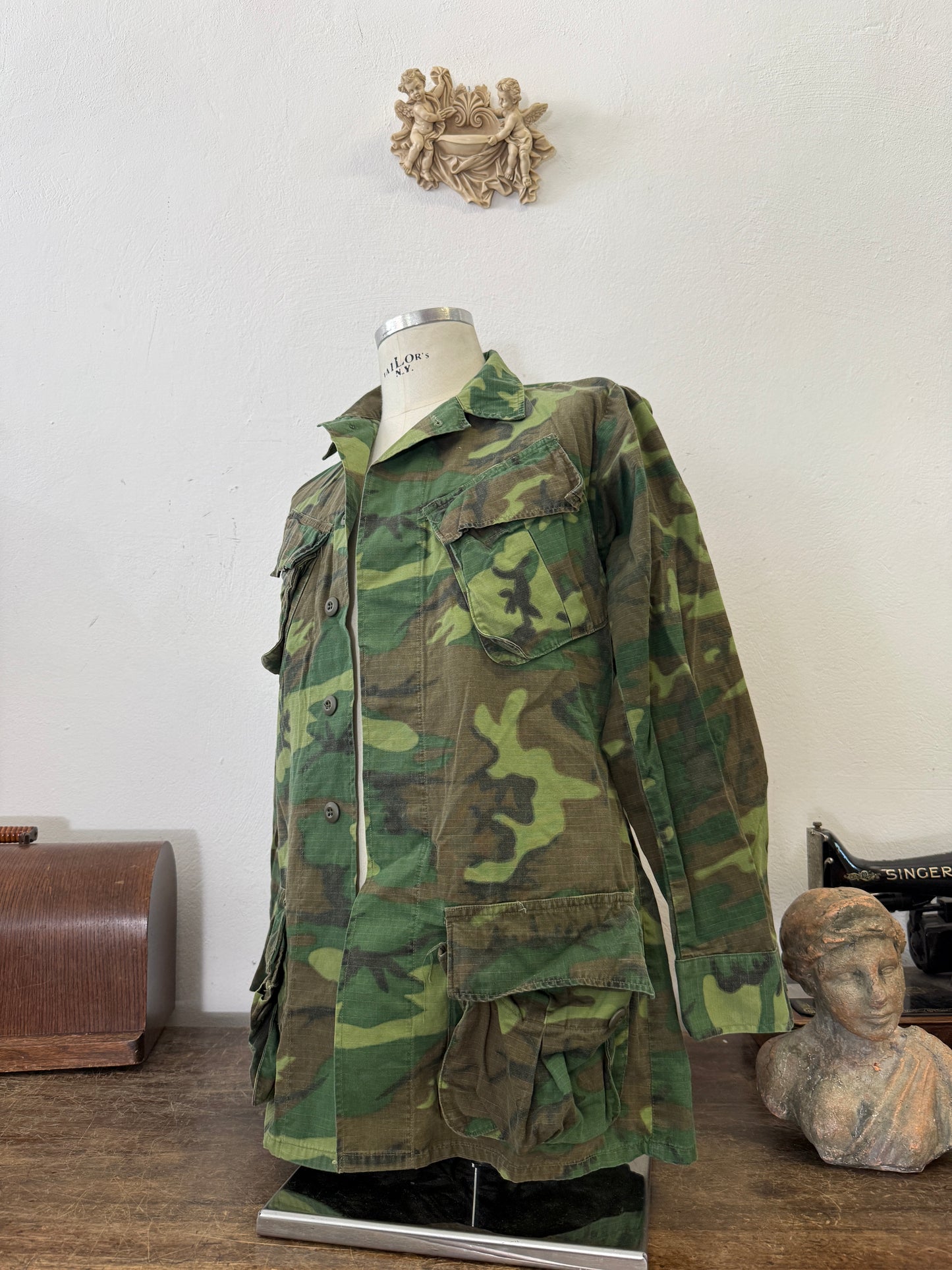 Vintage 60’s Ripstop Jungle Jacket ERDL Us Army “S/M”