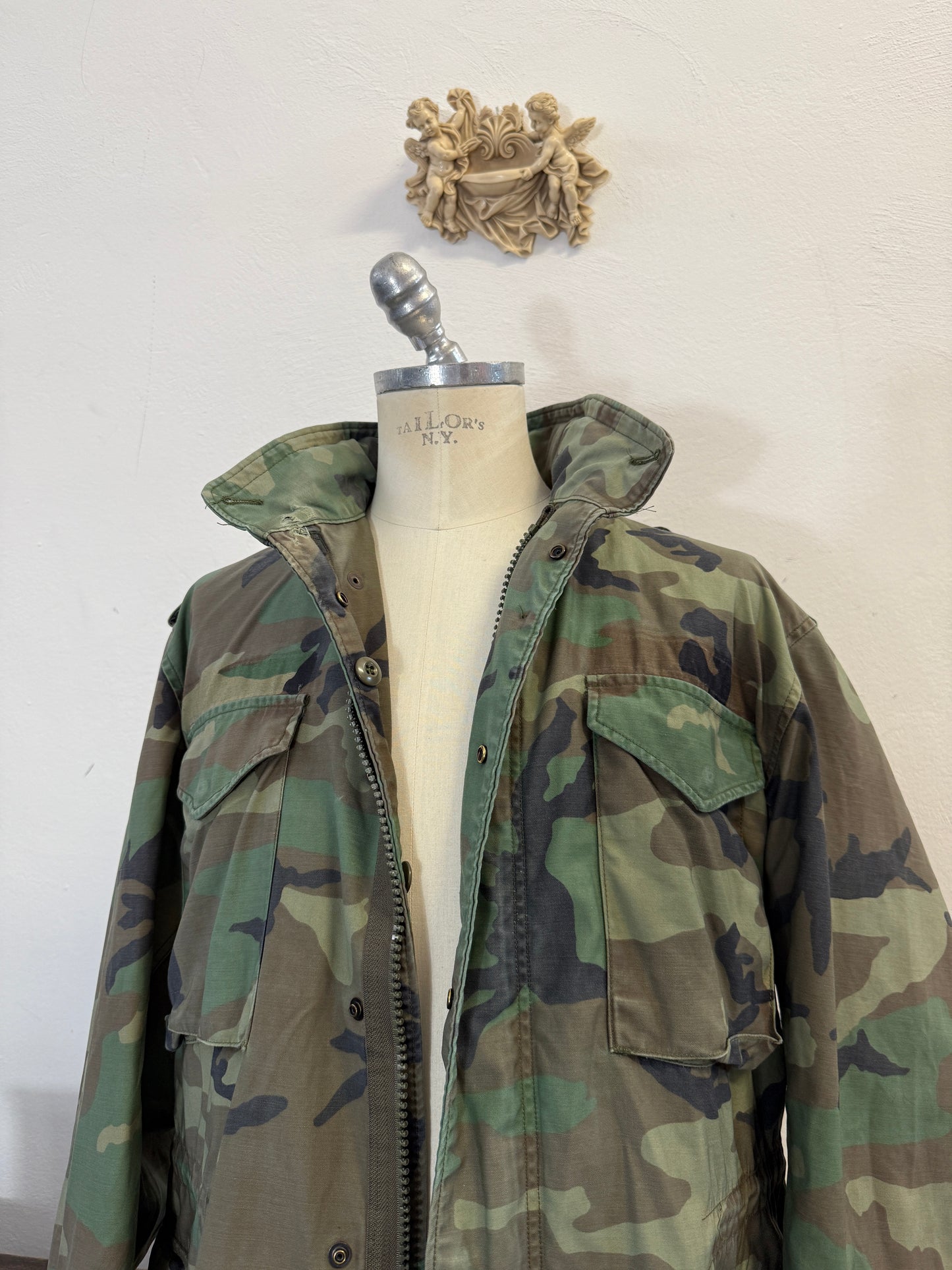 Vintage Woodland Field Jacket M65 Us Army “XL”