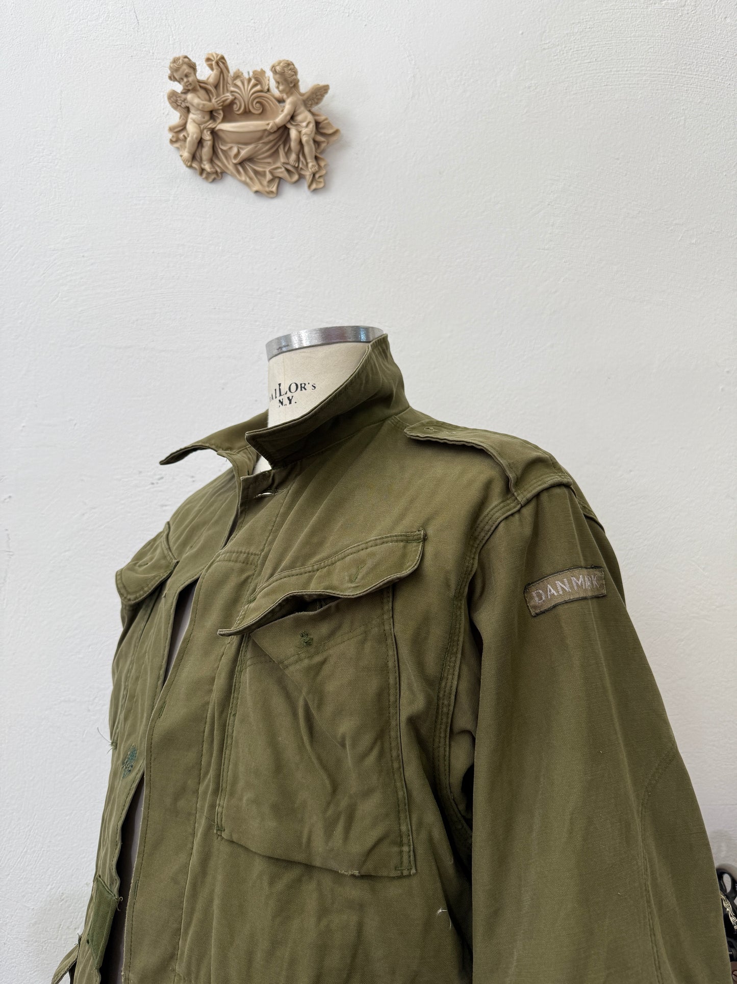 Vintage Danish Army Jacket Without Buttons “M”