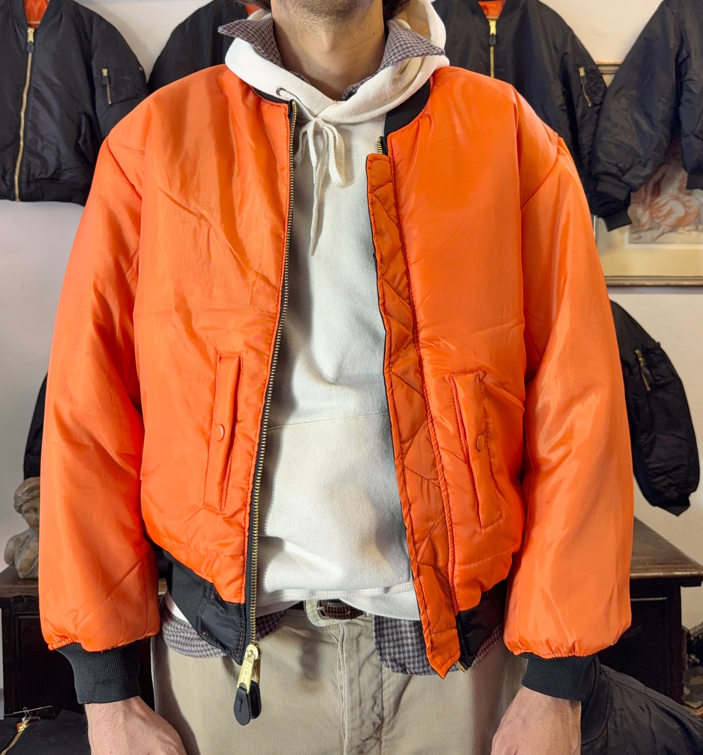 Black Bomber Jacket MA1