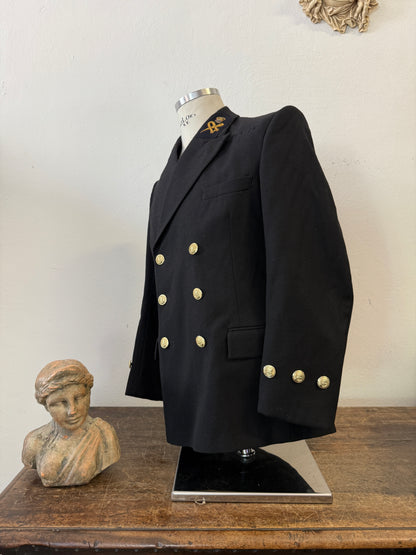 Vintage 90’s British Royal Navy Double Breasted Jacket “M”