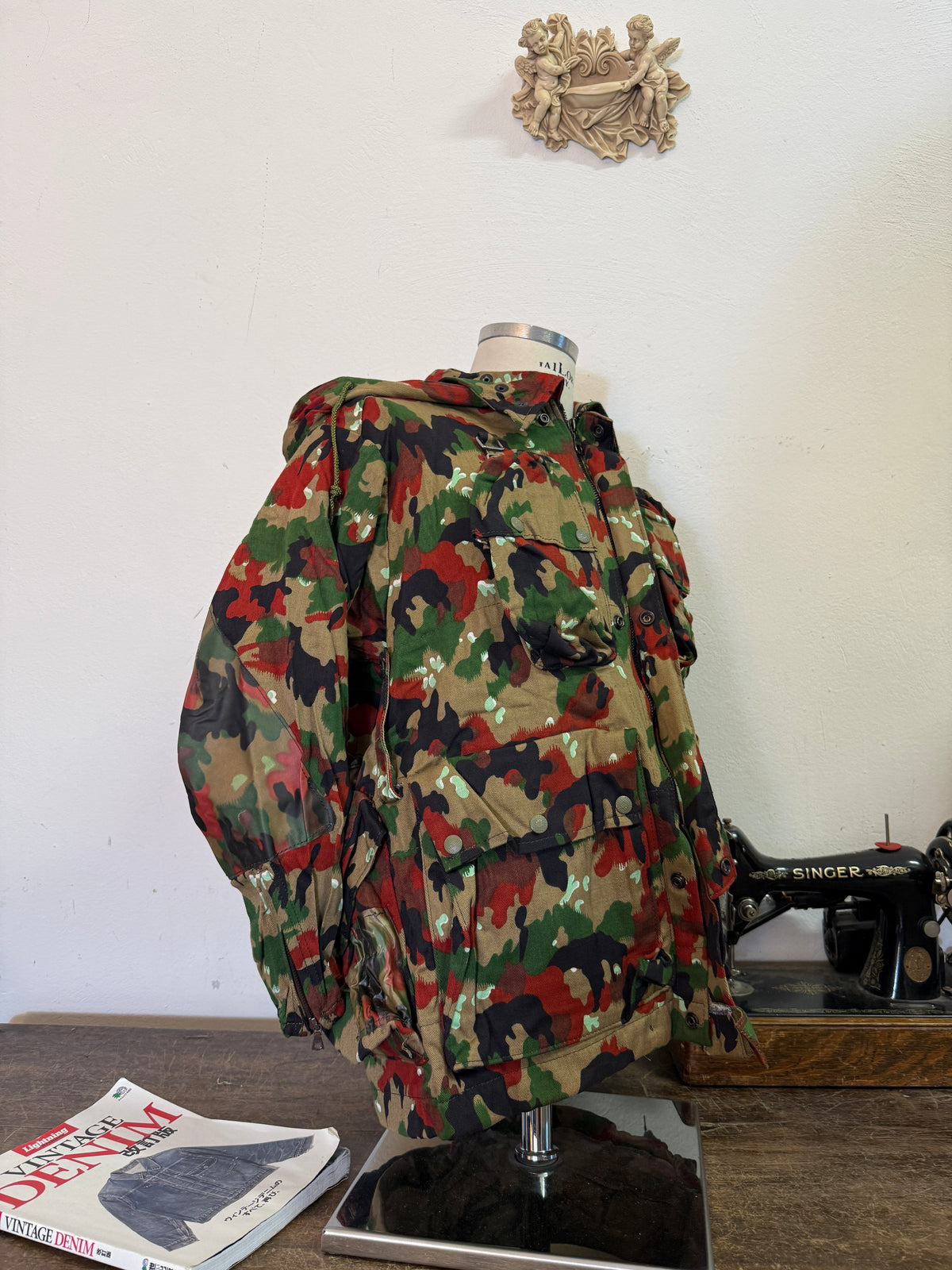 Vintage Swiss Army Camo Jacket M70 “S/M”