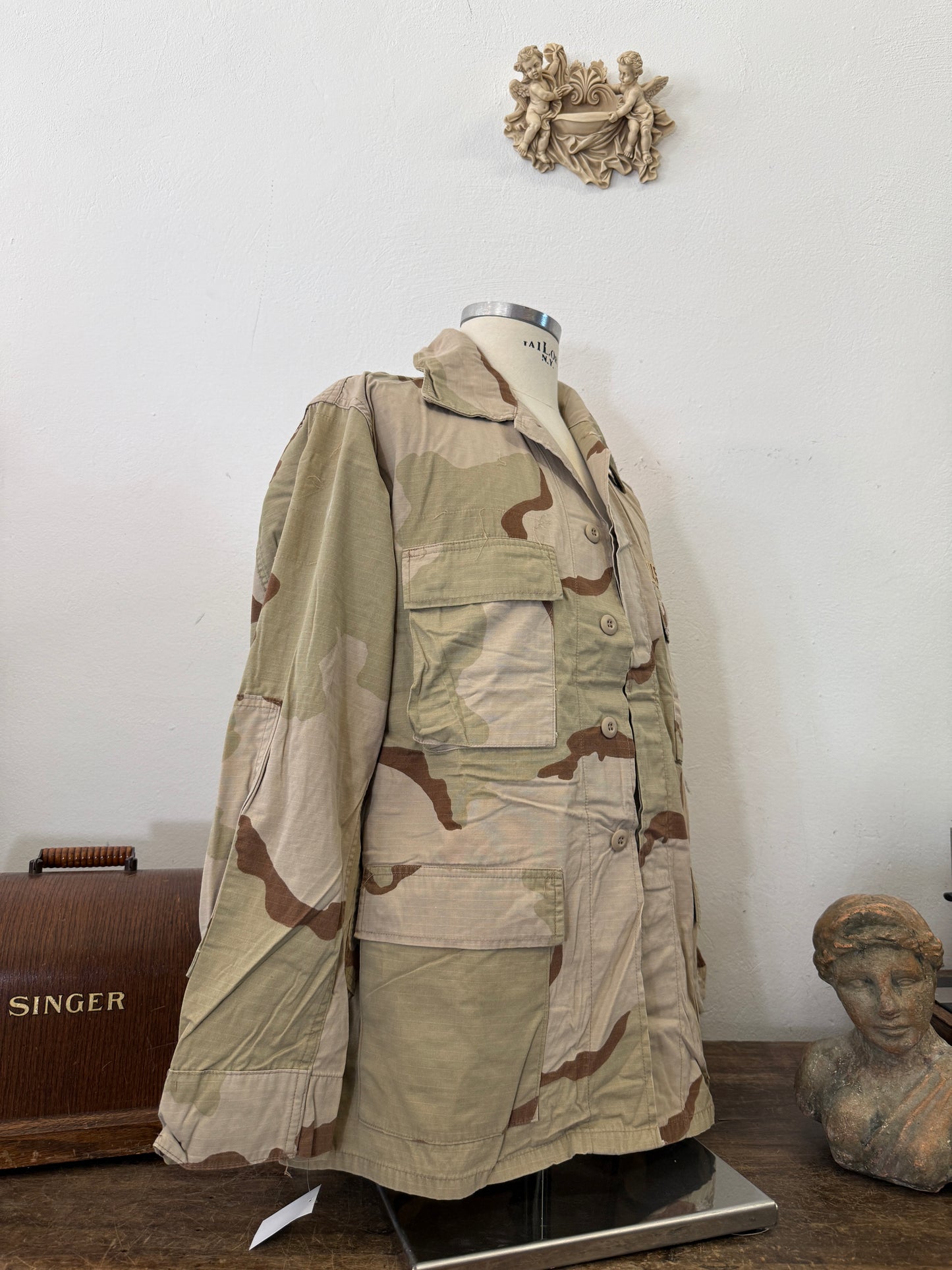 Vintage BDU Camo Jacket Ripstop US Army – XL