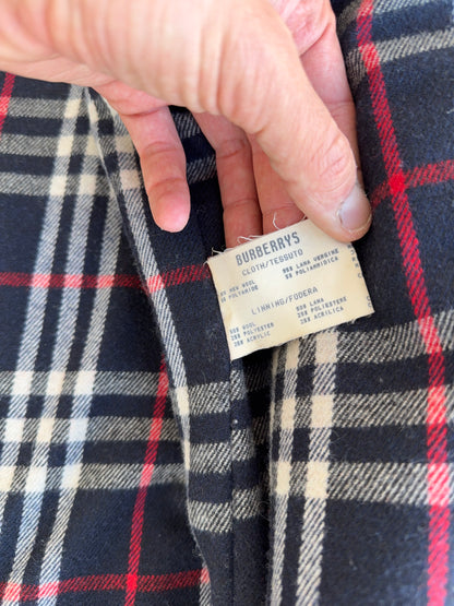 Vintage Raglan Wool Burberry Coat “L”