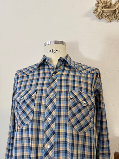 Vintage 80’s Western Wrangler Shirt “L/XL”