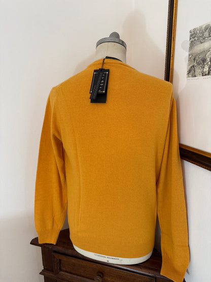 Essential Mustard Yellow Sweater - Made in Italy