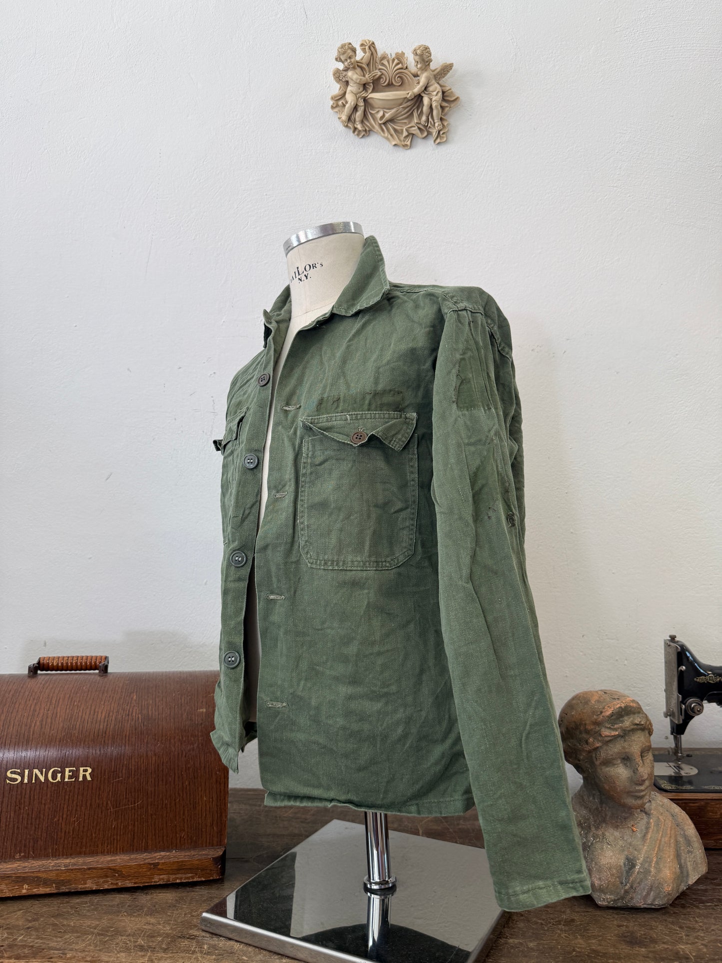 Vintage Og 107 Us Army Shirt “S”