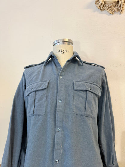 Vintage 60’s Italian Air Force Flannel Shirt “S/M”