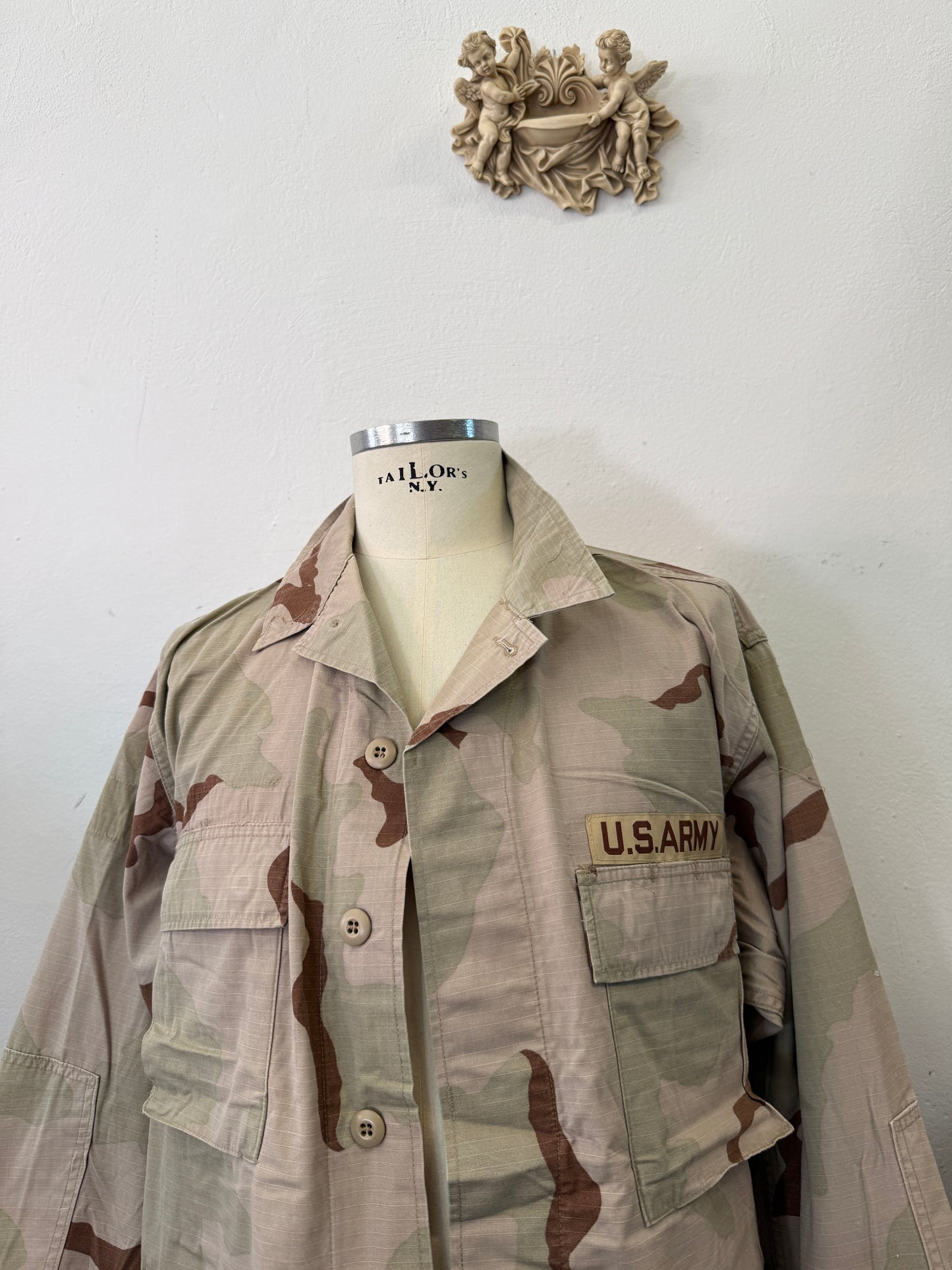 Vintage BDU Camo Jacket Ripstop US Army – XL