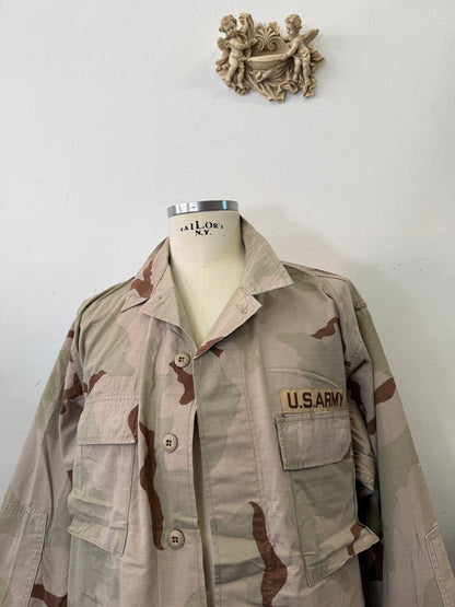 Vintage BDU Camo Jacket Ripstop US Army – XL