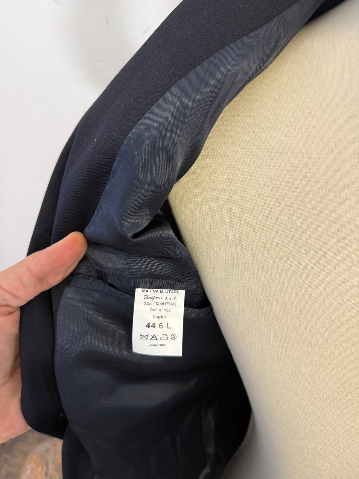Vintage Italian Navy Double Breasted Jacket “S”