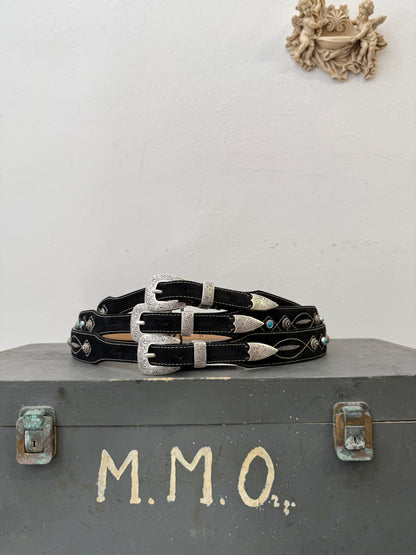 Suede Belt with Embroidery - Henry