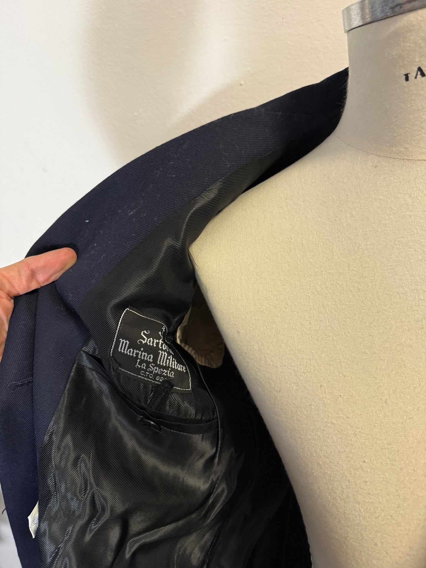 Vintage 90’s Italian Navy Double Breasted Jacket “M”