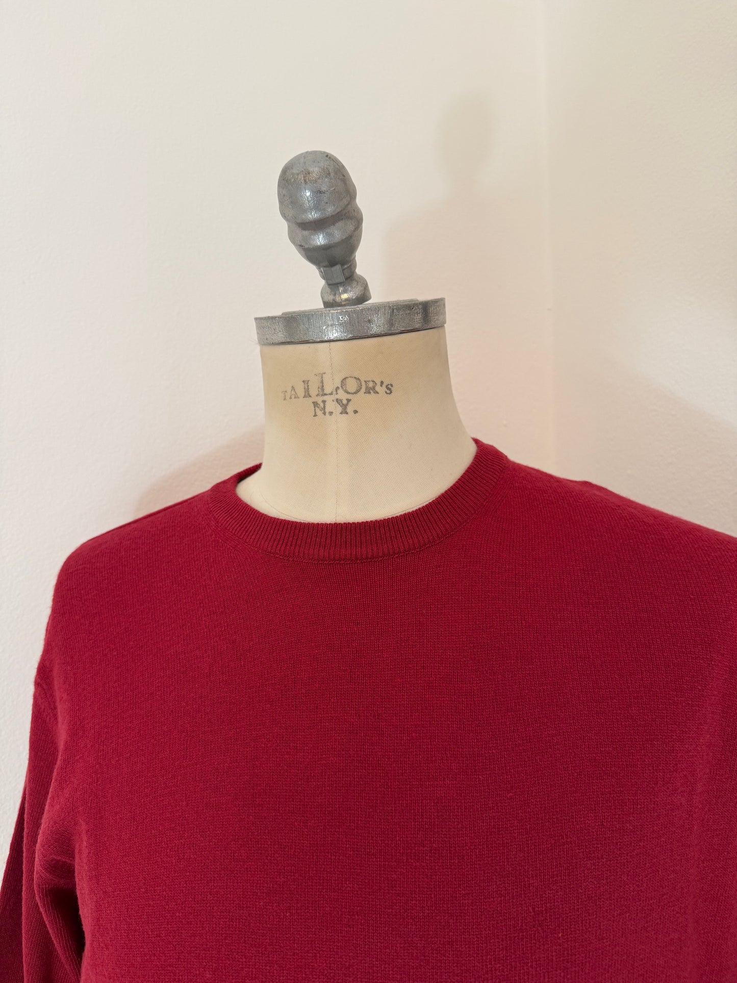 Essential Red Sweater - Made in Italy