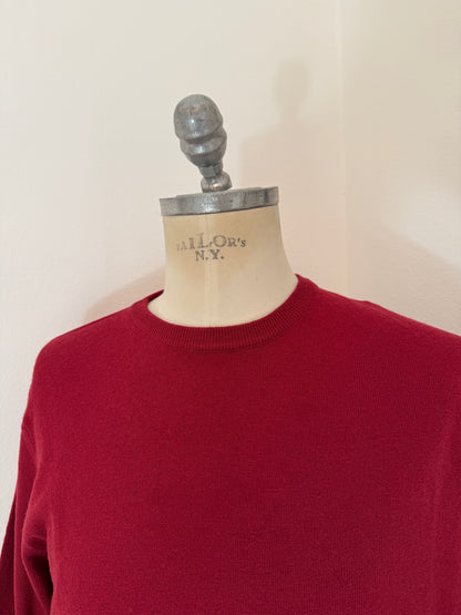 Essential Red Sweater - Made in Italy
