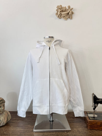 Russell White Full-Zip Hoodie “L”