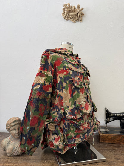 Vintage Swiss Army Camo Jacket M70 “XL”
