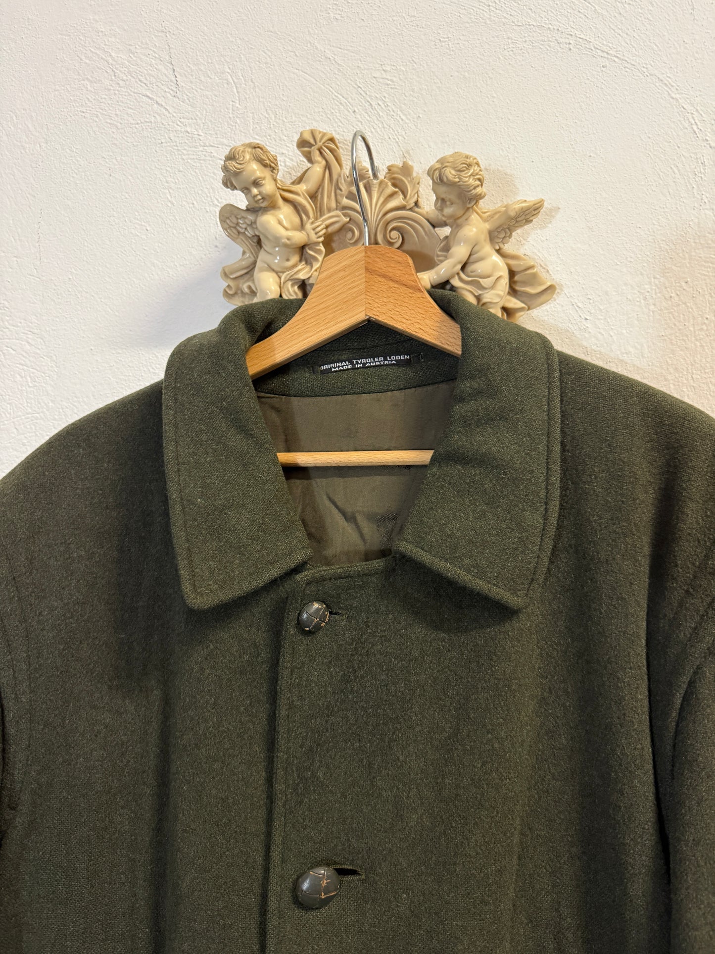Vintage 80’s Loden Coat “L”