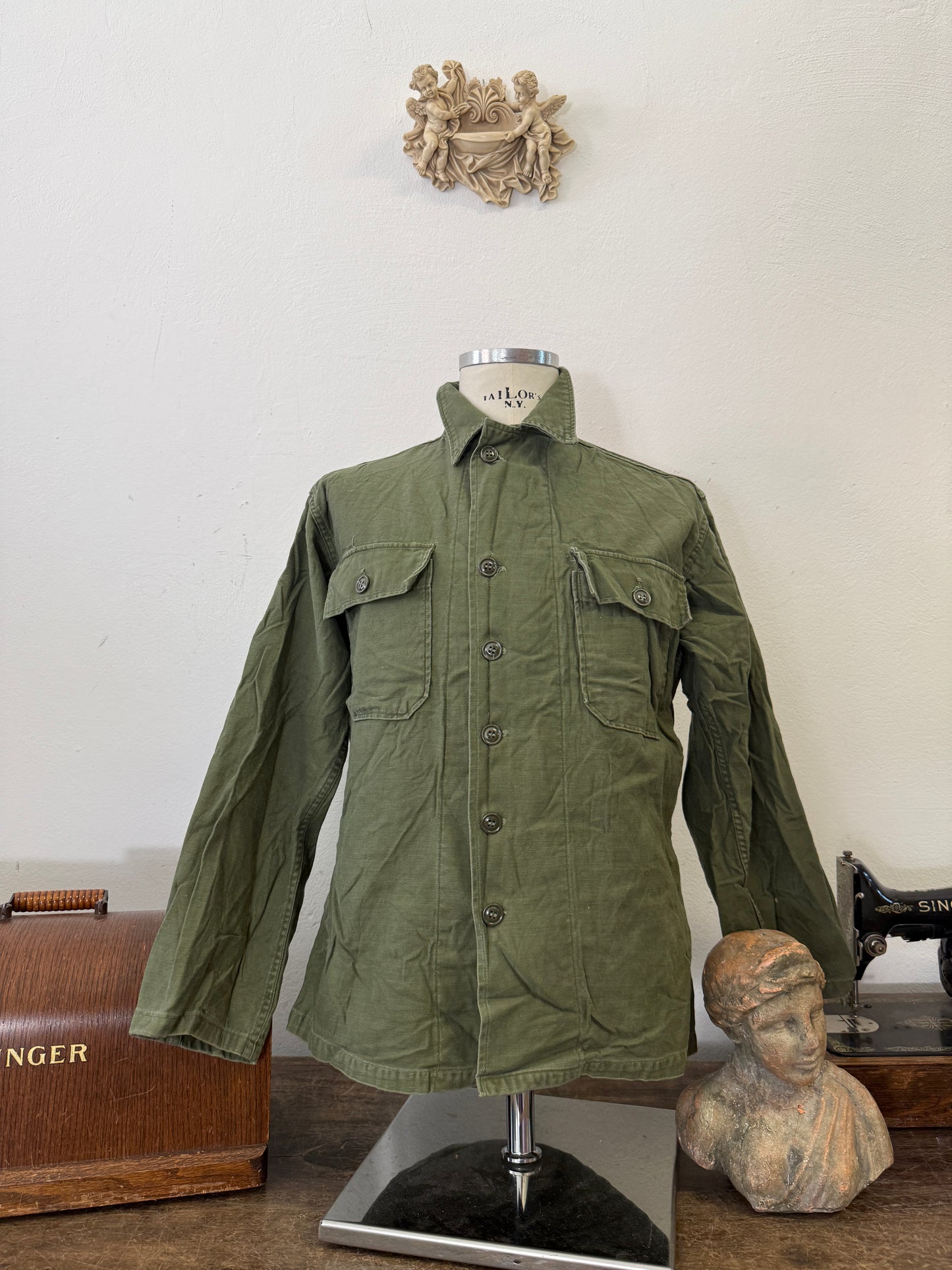 Vintage Og 107 Us Army Shirt “M”